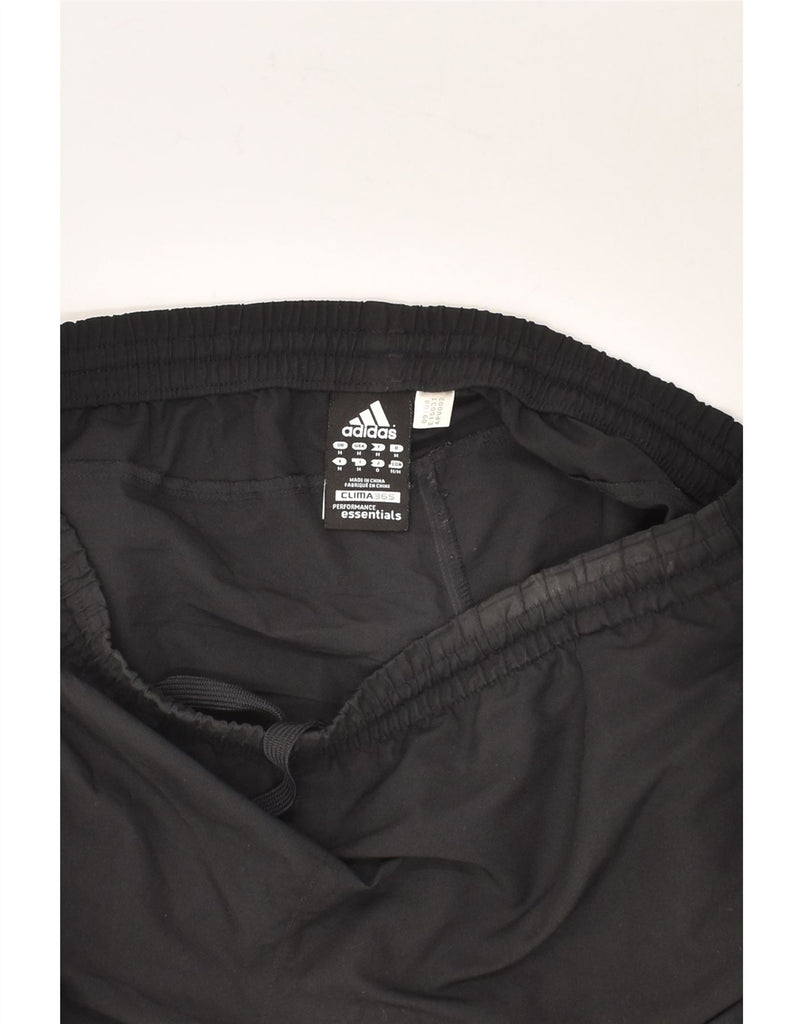 ADIDAS Mens Clima 365 Tracksuit Trousers Medium Black Polyester | Vintage Adidas | Thrift | Second-Hand Adidas | Used Clothing | Messina Hembry 