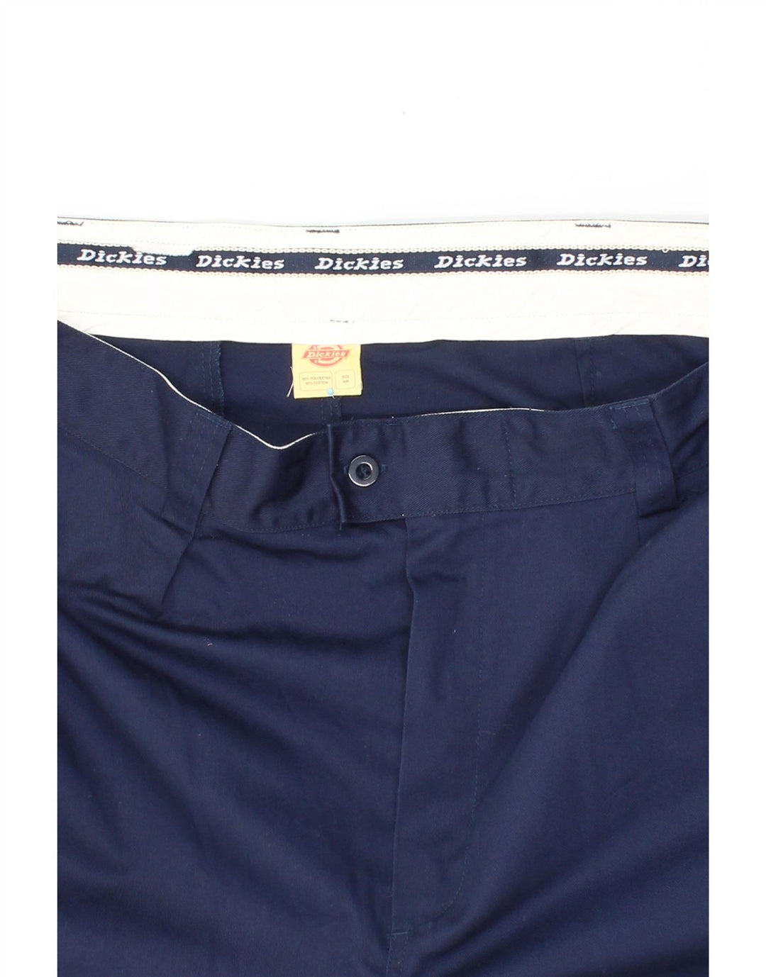 DICKIES Mens Straight Chino Trousers W40 L30  Navy Blue Polyester Vintage Dickies and Second-Hand Dickies from Messina Hembry 
