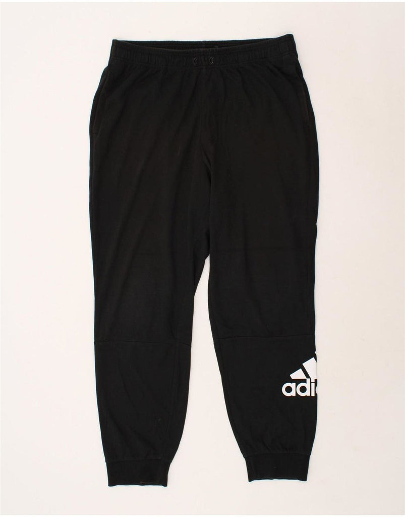 ADIDAS Mens Graphic Tracksuit Trousers Joggers XL Black | Vintage Adidas | Thrift | Second-Hand Adidas | Used Clothing | Messina Hembry 