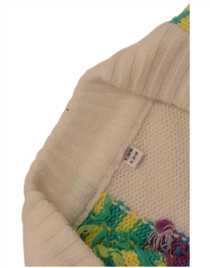 Vintage Womens Cardigan Sweater EU 38/40 Medium Multicoloured Geometric