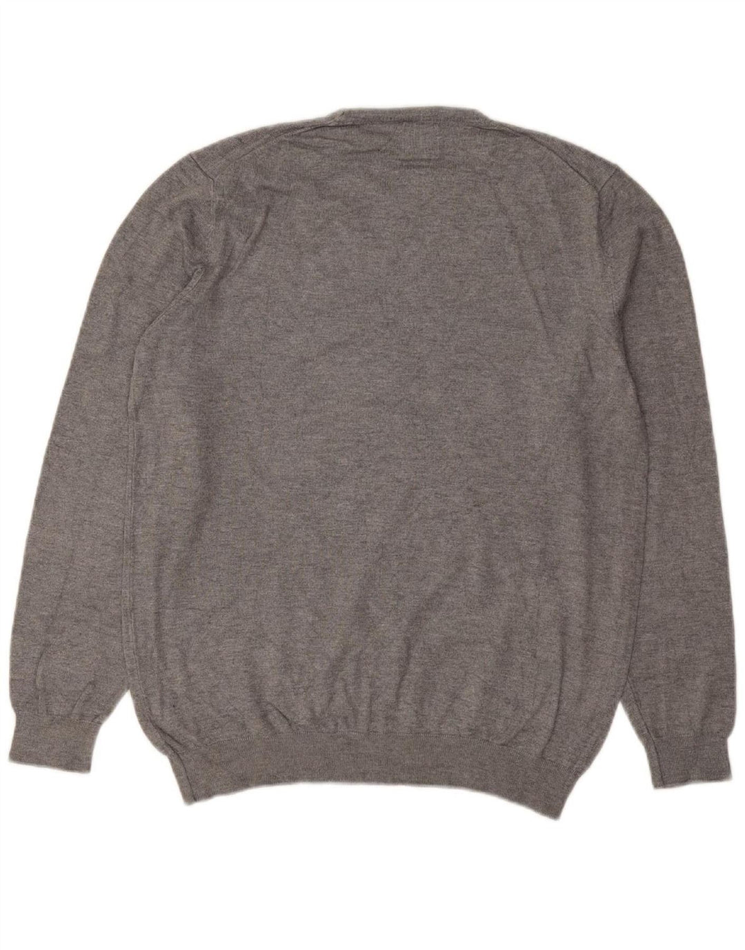 ZARA Mens Crew Neck Jumper Sweater Medium Grey Viscose