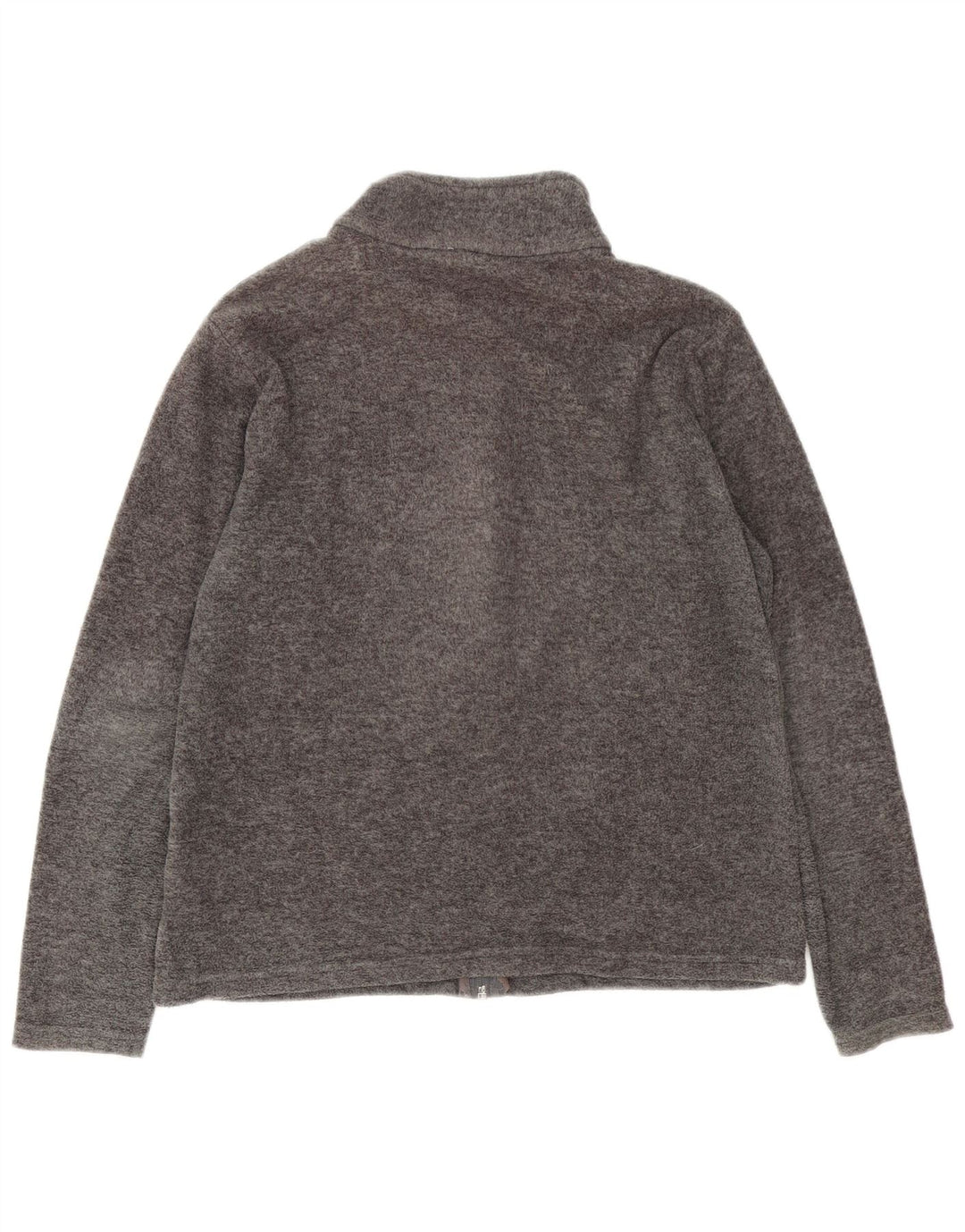 Marks & Spencer Womens Fleece Jacket UK 16 Large Grey Polyester