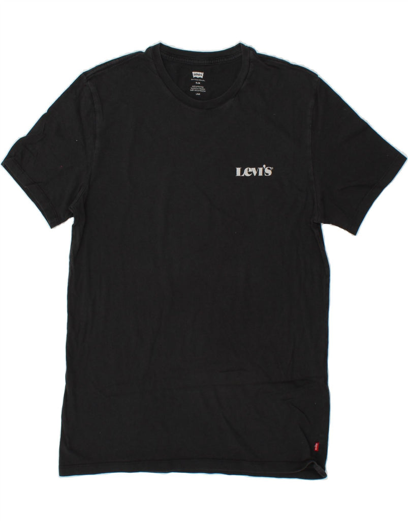 LEVI'S Mens Slim Fit T-Shirt Top Large Black Cotton | Vintage Levi's | Thrift | Second-Hand Levi's | Used Clothing | Messina Hembry 