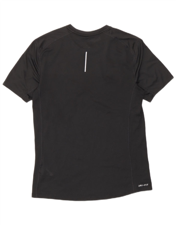 Nike Mens Dri Fit T-Shirt Top Medium Black Polyester