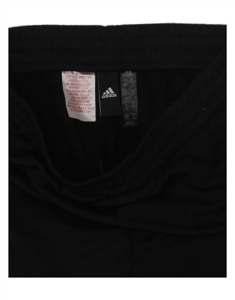 ADIDAS Boys Tracksuit Trousers Joggers 13-14 Years Black Polyester | Vintage Adidas | Thrift | Second-Hand Adidas | Used Clothing | Messina Hembry 