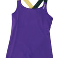 Reebok Womens Vest Top UK 8/10 Small Purple Colourblock Polyester