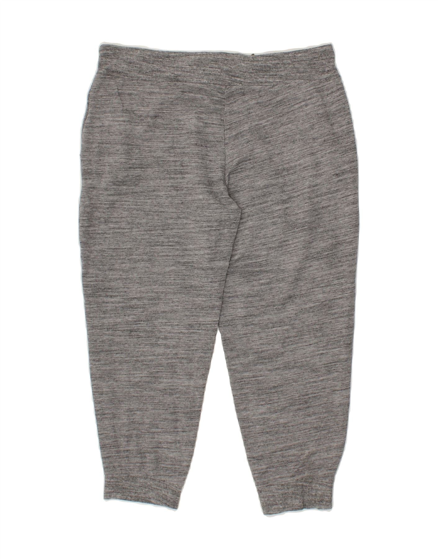 EDDIE BAUER Mens Capri Tracksuit Trousers Joggers Medium Grey Flecked Vintage Second Hand Clothing Online Messina Hembry