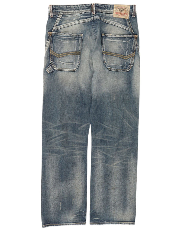 Tommy Hilfiger Mens Conrad Comfort Fit Bootcut Jeans W31 L32 Blue Cotton