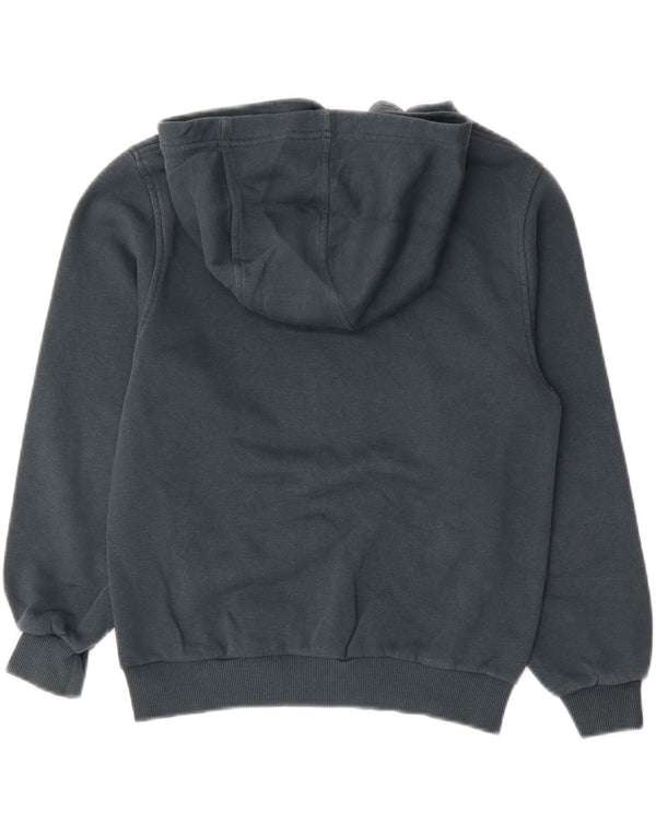 NIKE Boys Hoodie Jumper 10-11 Years Medium Green Cotton