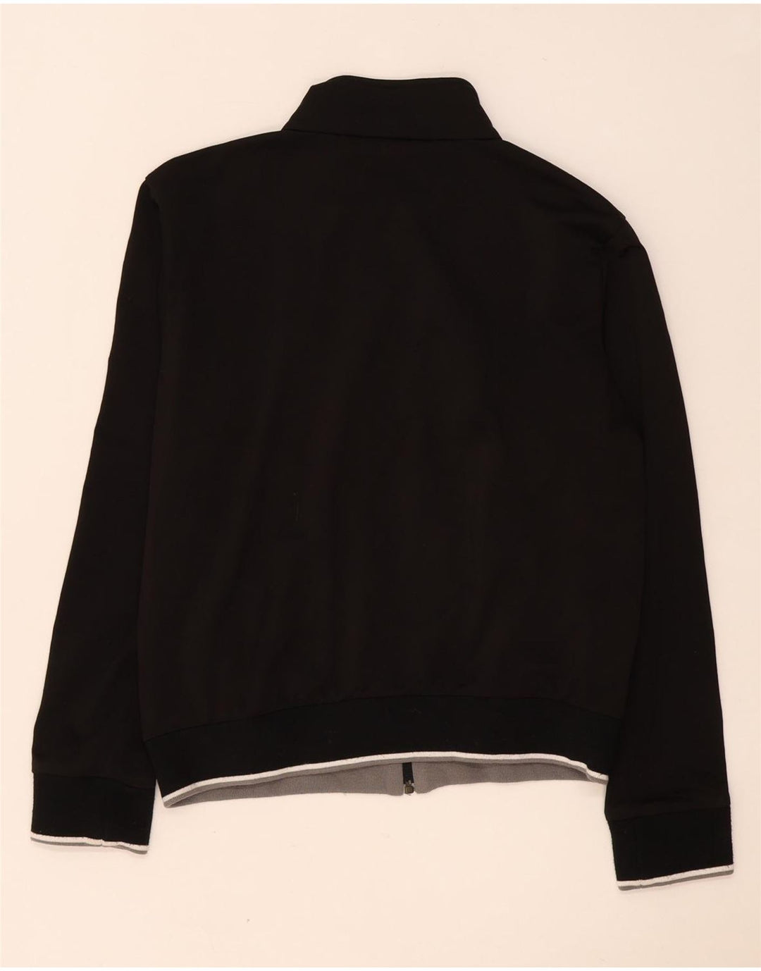 Puma Womens Tracksuit Top Jacket UK 14 Large Black Colourblock Polyester