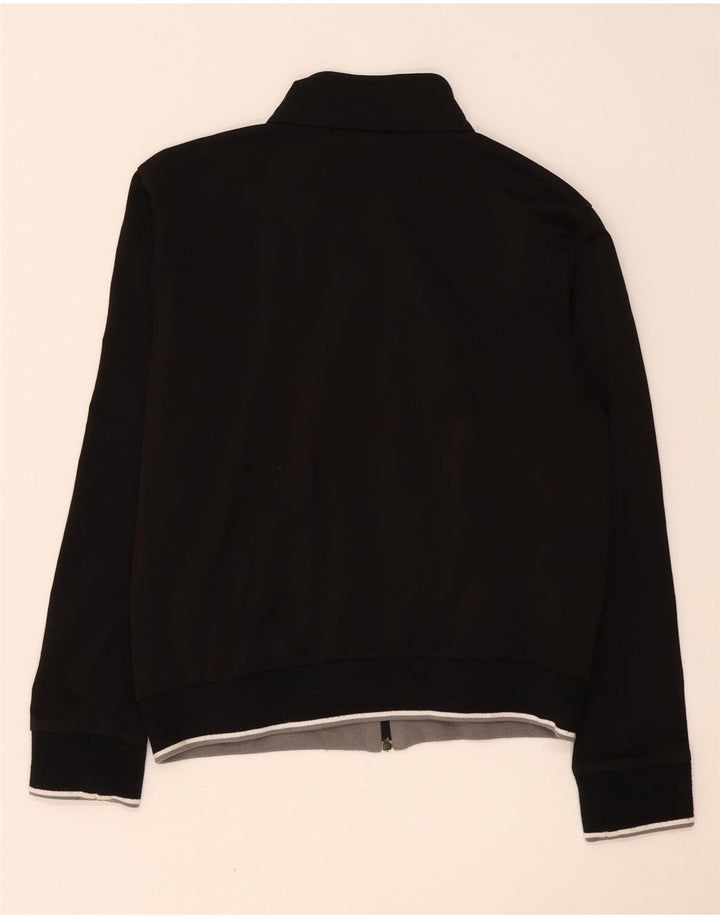Puma Womens Tracksuit Top Jacket UK 14 Large Black Colourblock Polyester