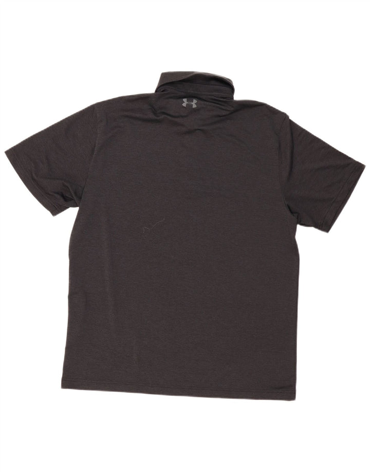 Under Armour Mens Polo Shirt Large Black Polyester
