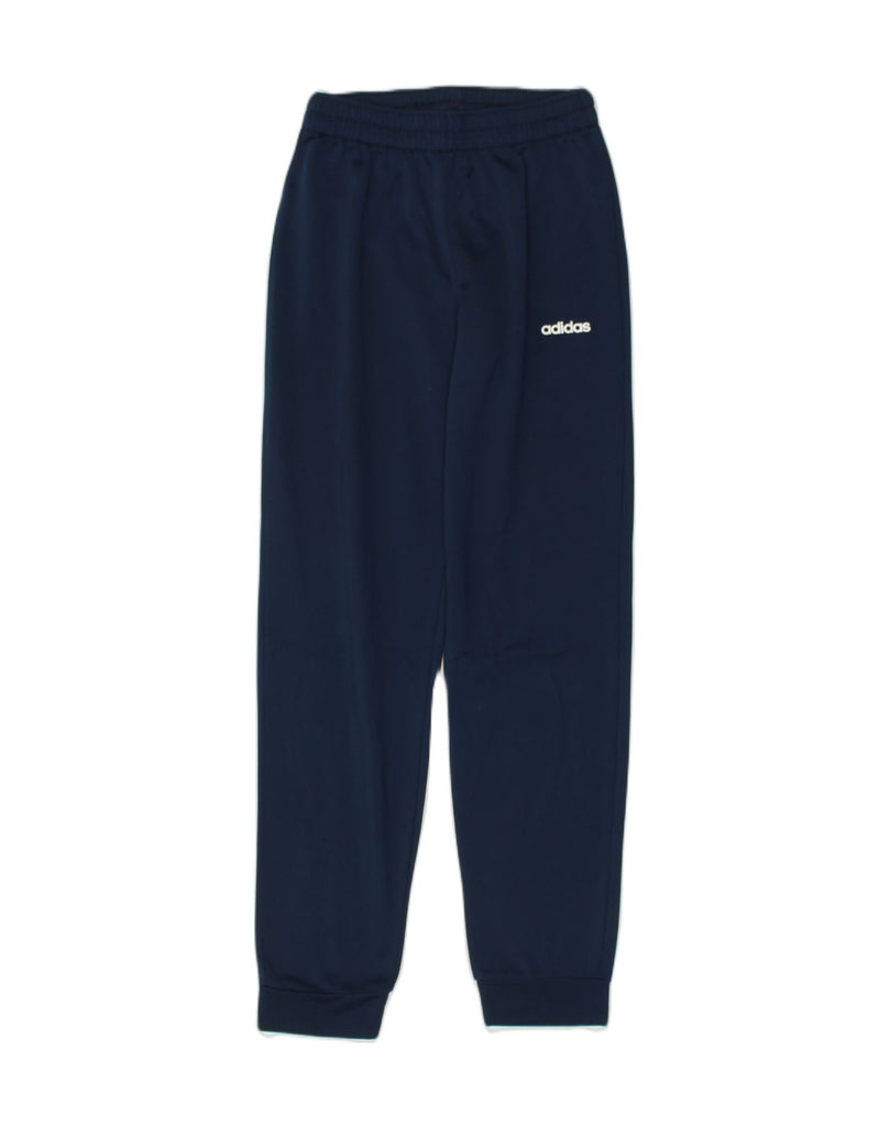 ADIDAS Boys Tracksuit Trousers Joggers 12-13 Years Navy Blue Polyester | Vintage Adidas | Thrift | Second-Hand Adidas | Used Clothing | Messina Hembry 