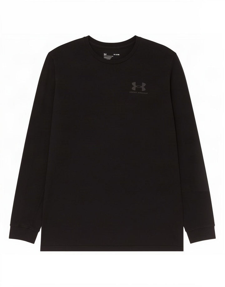 Under Armour Mens Top Long Sleeve Medium Black