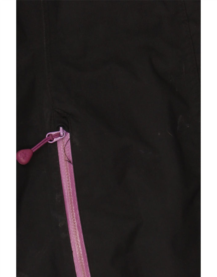 JACK WOLFSKIN Womens Rain Jacket UK 10 Small Black Polyamide
