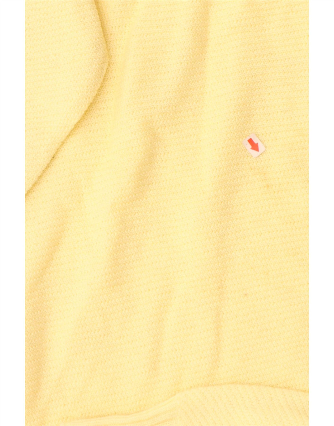 VINTAGE Womens Crew Neck Jumper Sweater UK 14 Medium Yellow Wool