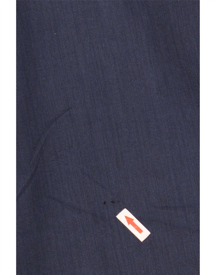 Marks & Spencer Mens Regular Fit Suit Trousers W34 L33 Navy Blue Polyester