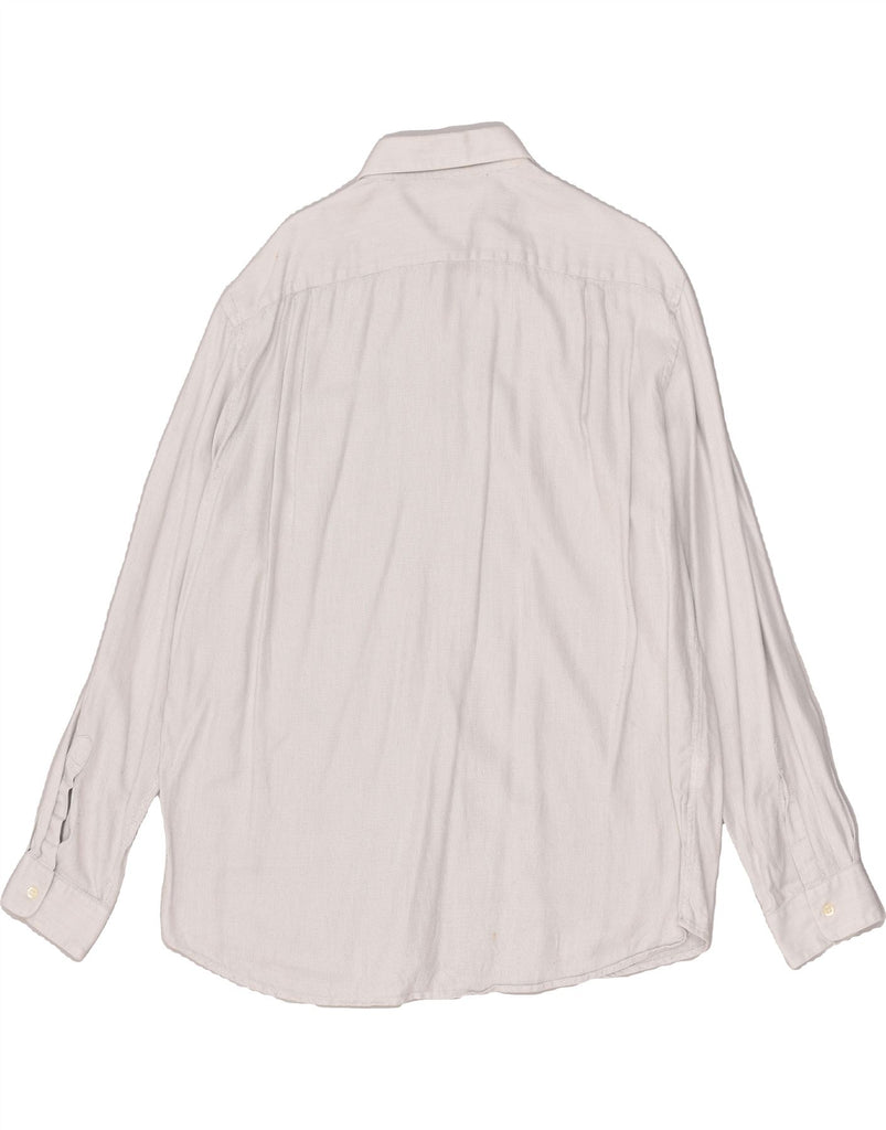 HUGO BOSS Mens Shirt Size 17 43 XL Grey Cotton | Vintage Hugo Boss | Thrift | Second-Hand Hugo Boss | Used Clothing | Messina Hembry 
