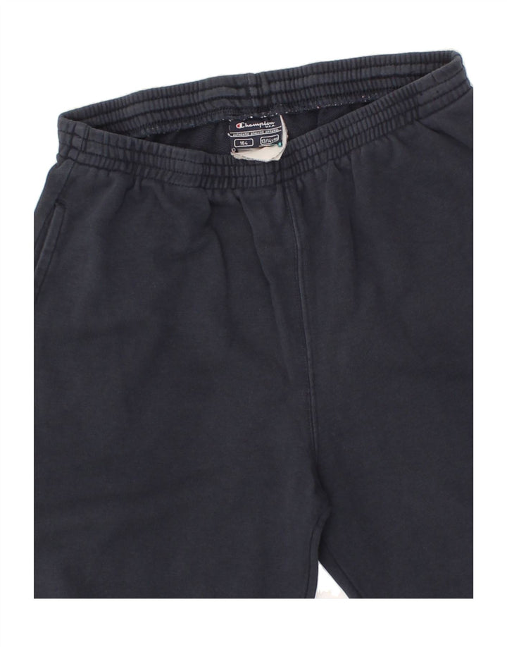 CHAMPION Boys Tracksuit Trousers 13-14 Years Navy Blue Cotton Vintage Champion and Second-Hand Champion from Messina Hembry 