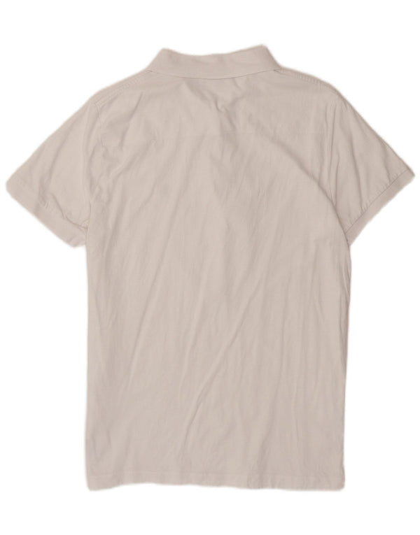 French Connection Mens Polo Shirt XL White Cotton