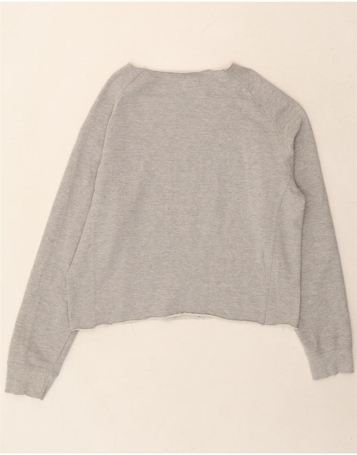 CHAMPION Womens Oversized Graphic Sweatshirt Jumper UK 18 XL Grey Cotton Vintage Champion and Second-Hand Champion from Messina Hembry 