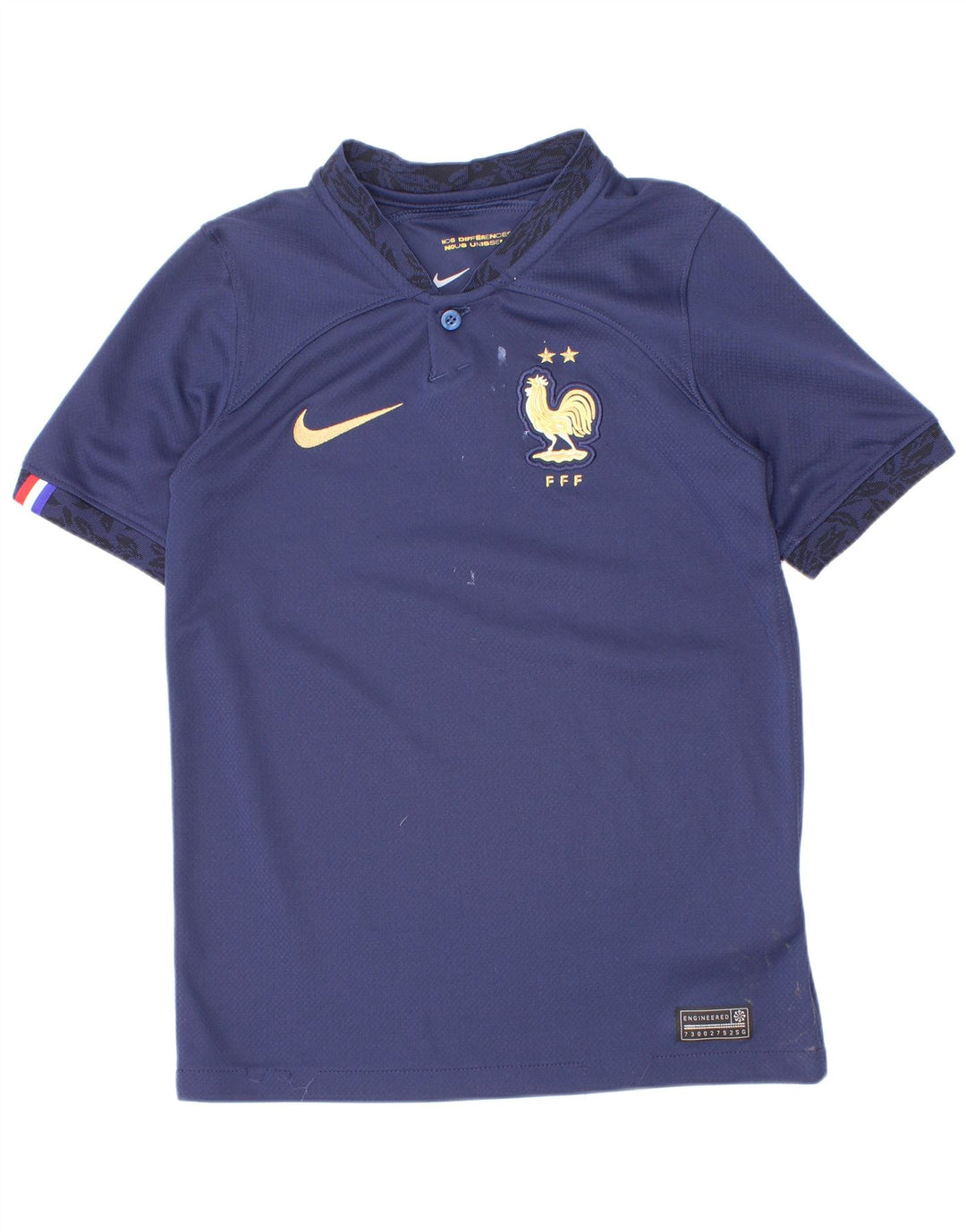 Nike Boys T-Shirt Top 8-9 Years Small Navy Blue