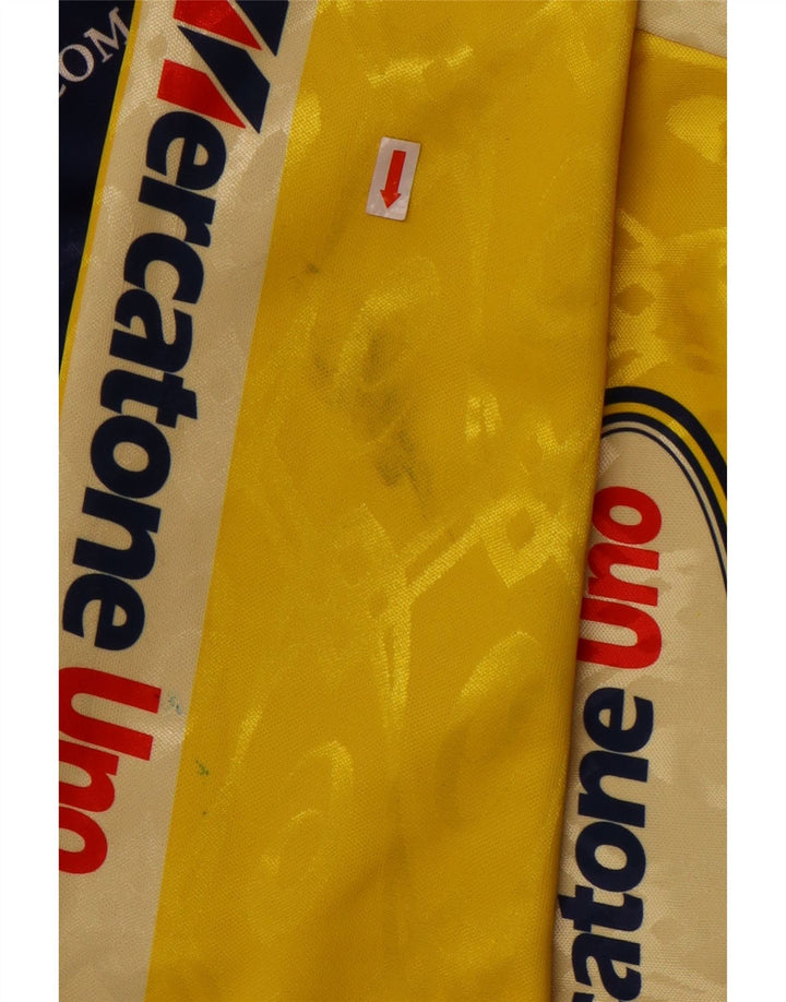 Asics Mens Graphic Tracksuit Top Jacket Large Yellow Colourblock Polyester