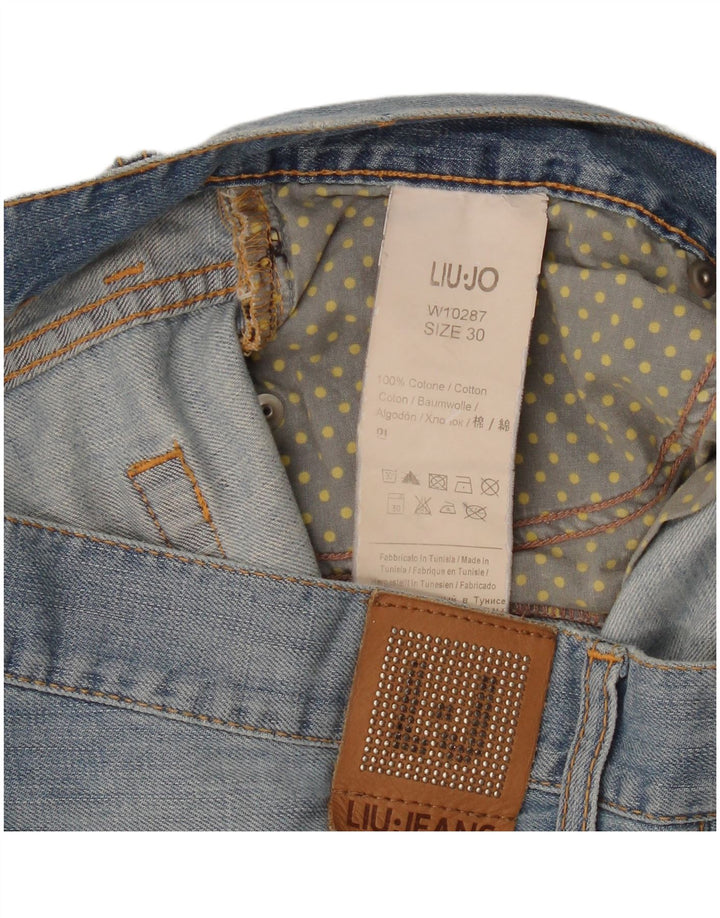 Liu Jo Womens Denim Hot Pants W30 Medium Blue Cotton