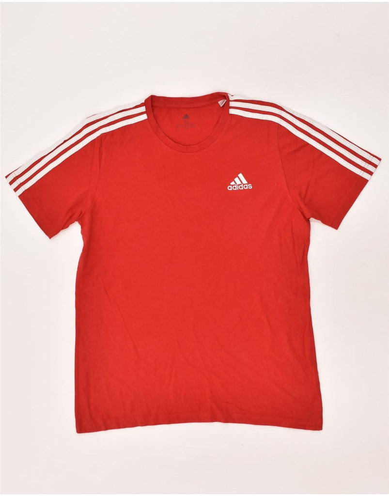 ADIDAS Mens T-Shirt Top Medium Red Cotton | Vintage Adidas | Thrift | Second-Hand Adidas | Used Clothing | Messina Hembry 