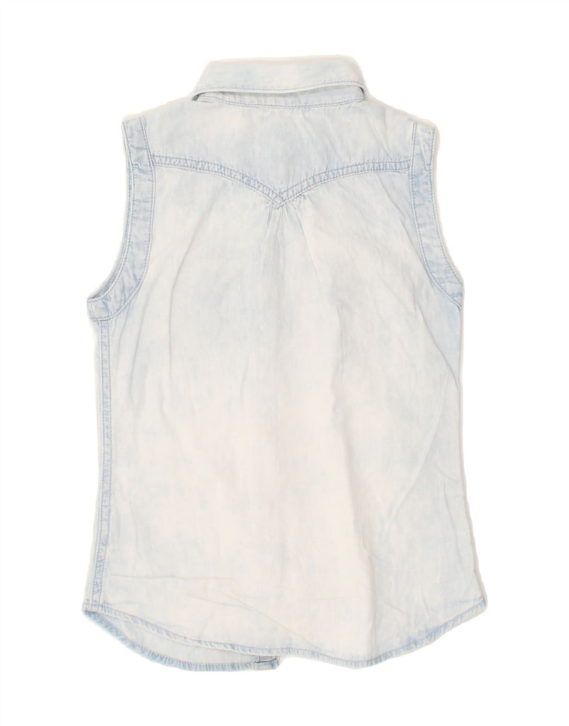 LEVI'S Girls Sleeveless Denim Shirt 9-10 Years Blue | Vintage Levi's | Thrift | Second-Hand Levi's | Used Clothing | Messina Hembry 
