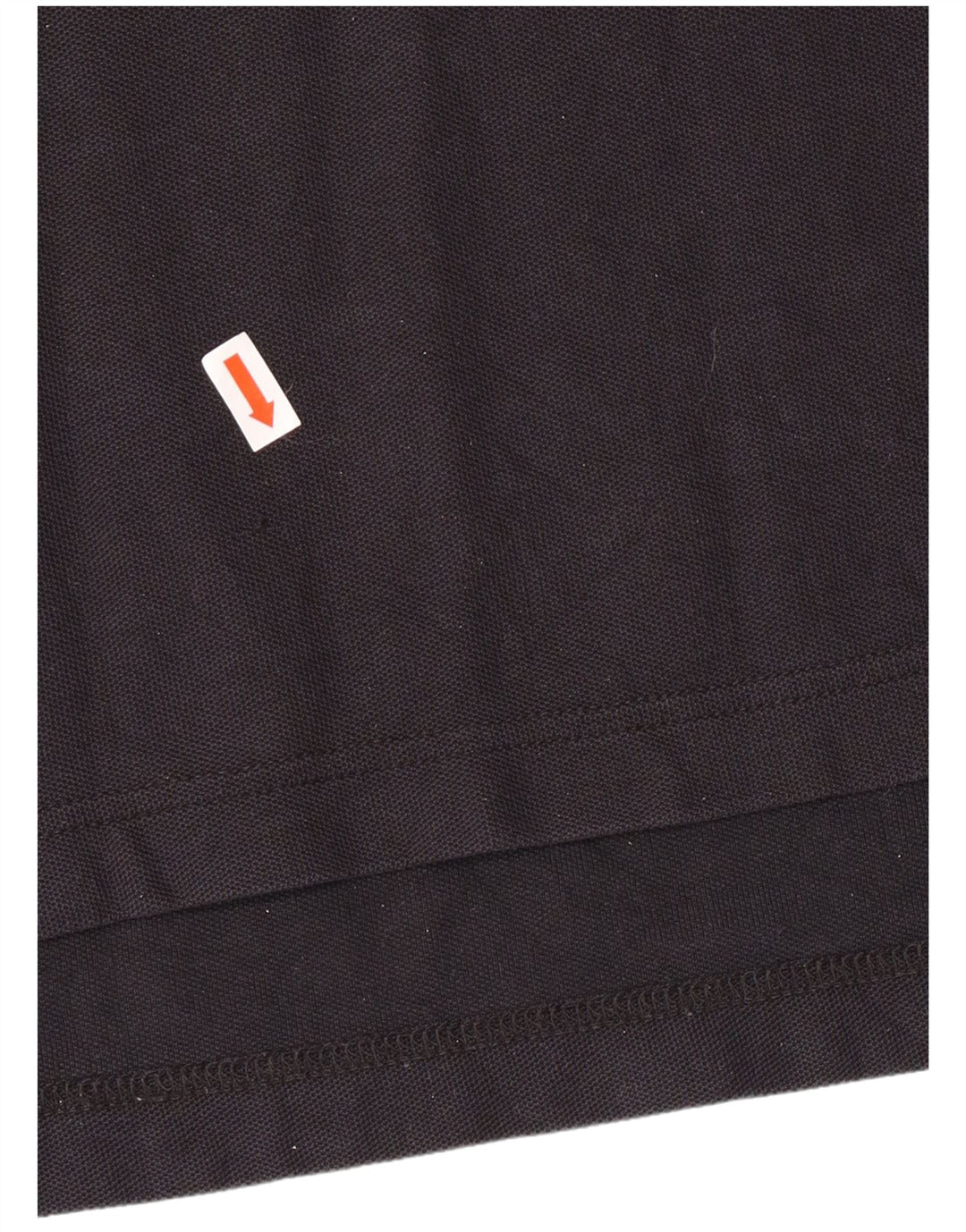 TOMMY HILFIGER Mens Regular Fit Polo Shirt Large Black Cotton