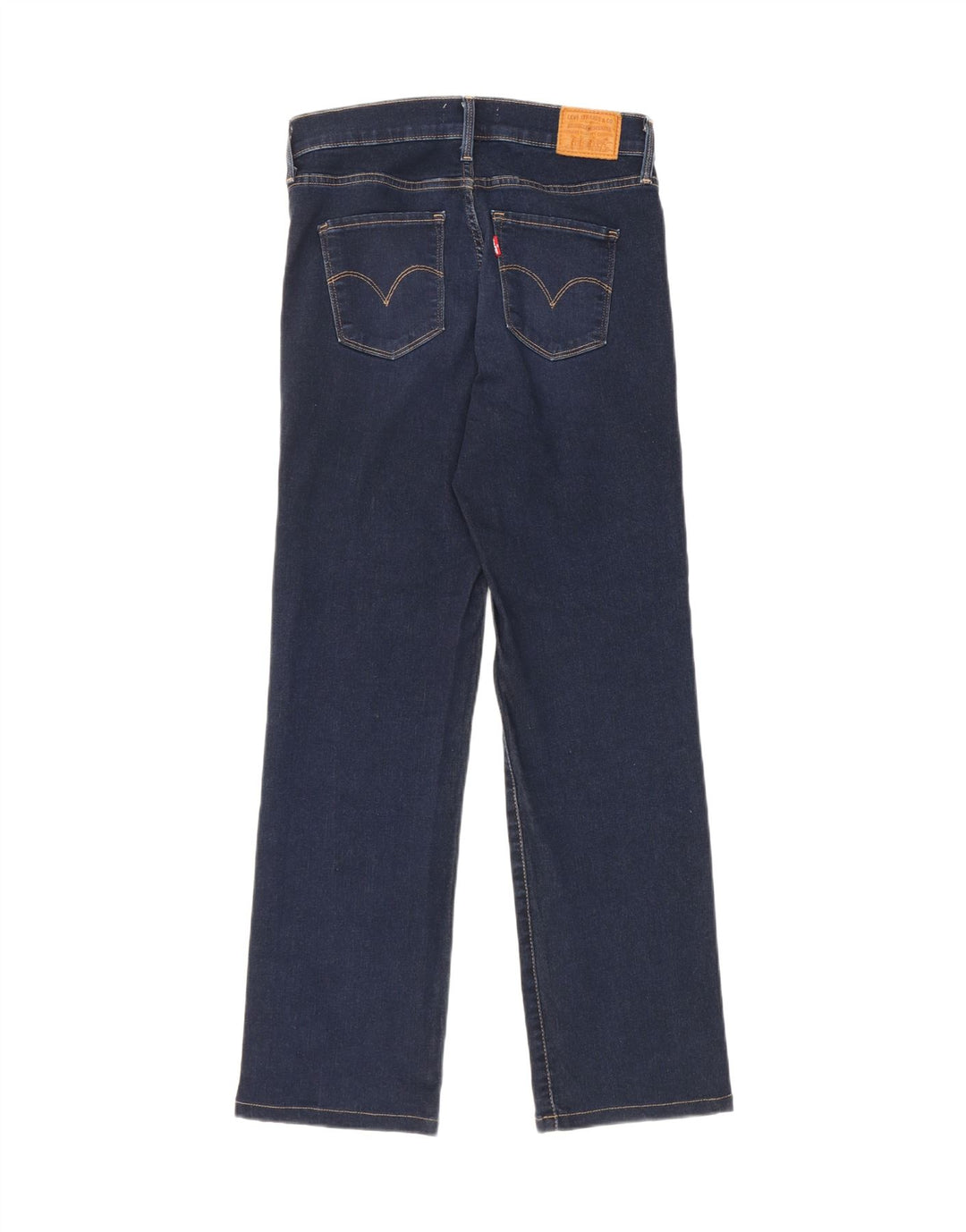 Levi's Womens 314 Shaping Straight Jeans W28 L28 Blue Cotton