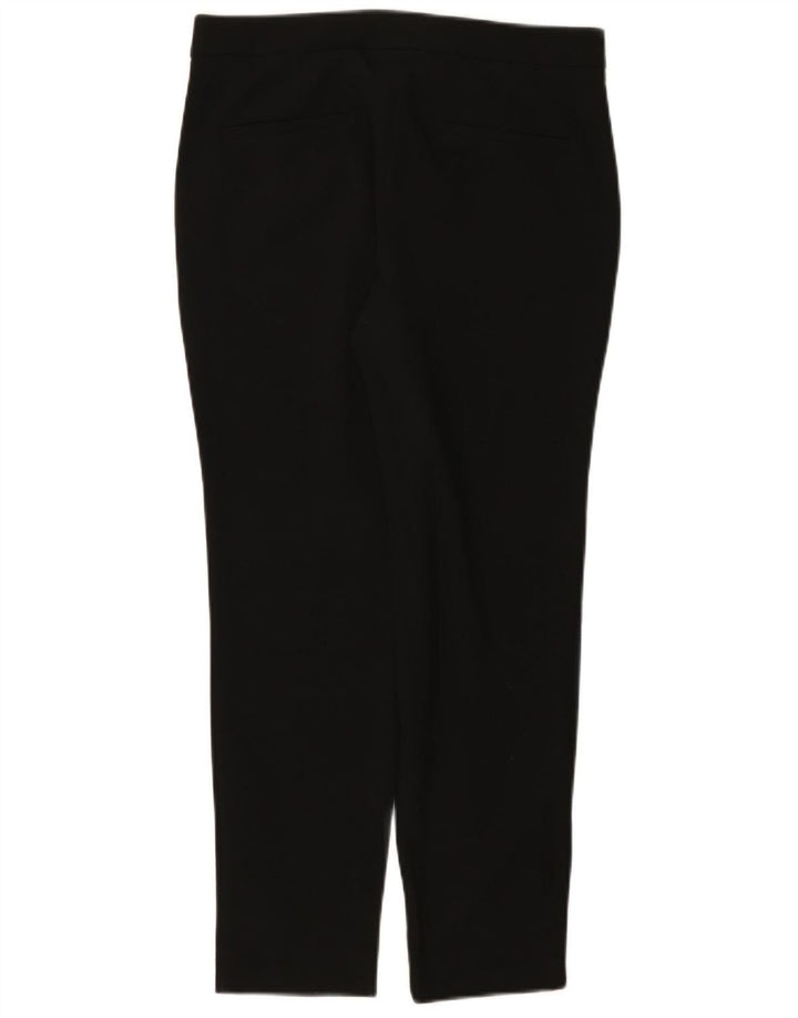 Zara Womens Slim Chino Trousers Small W26 L27 Black Polyester
