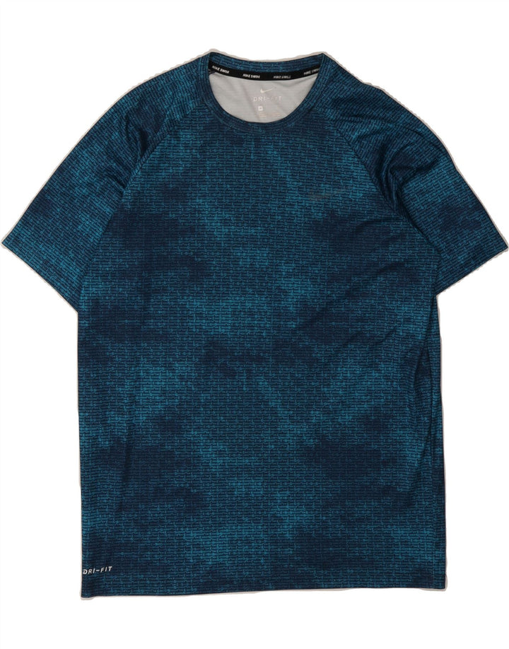 NIKE Mens Dri Fit T-Shirt Top Medium Blue Tie Dye Vintage Nike and Second-Hand Nike from Messina Hembry 