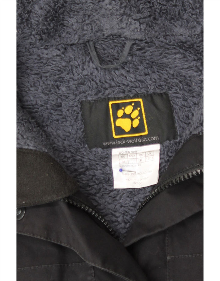 Jack Wolfskin Womens Windbreaker Coat UK 12/14 Medium Black Polyester
