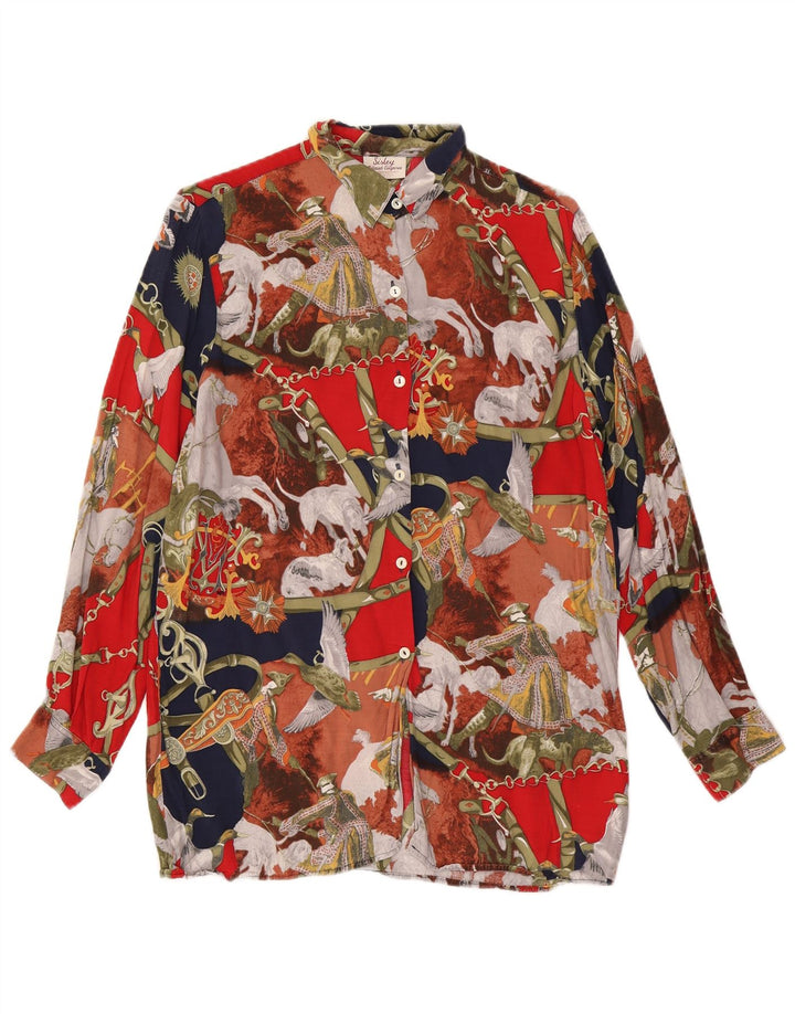SISLEY Womens Elegance Shirt Blouse IT 44 Medium Multicoloured Floral