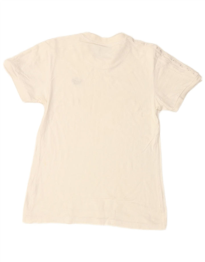 ADIDAS Womens T-Shirt Top UK 10 Small White