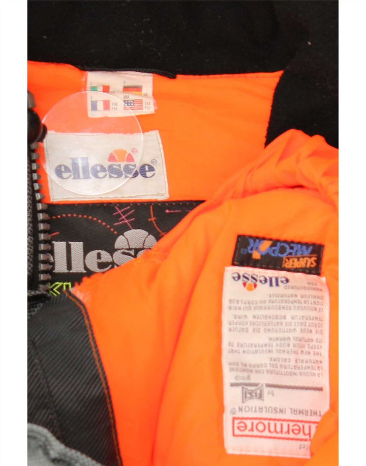 Ellesse Mens Loose Fit Ski Jacket IT 50 Large Black Colourblock