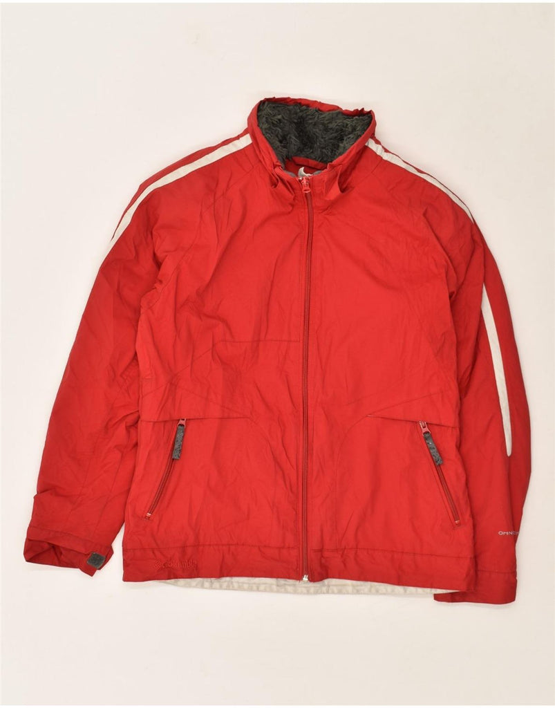 COLUMBIA Womens Windbreaker Jacket UK 14 Medium Red Nylon | Vintage Columbia | Thrift | Second-Hand Columbia | Used Clothing | Messina Hembry 