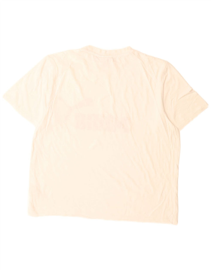 Puma Mens Graphic T-Shirt Top Medium White Cotton