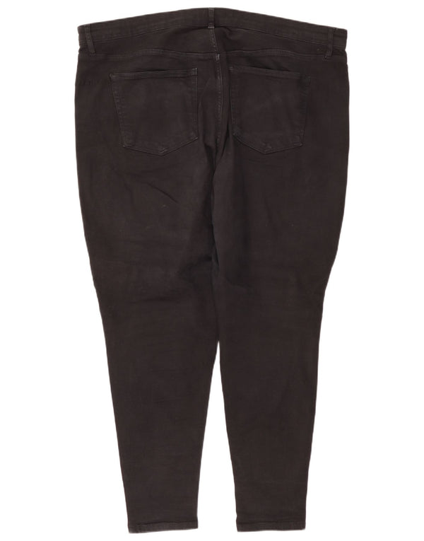 Topshop Womens Jamie Slim Jeans UK 26 3XL W44 L28 Black Cotton