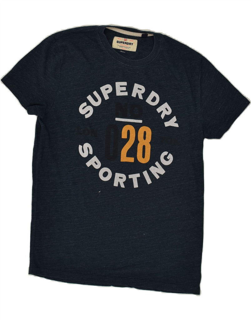 SUPERDRY Mens Graphic T-Shirt Top Medium Navy Blue Cotton | Vintage Superdry | Thrift | Second-Hand Superdry | Used Clothing | Messina Hembry 