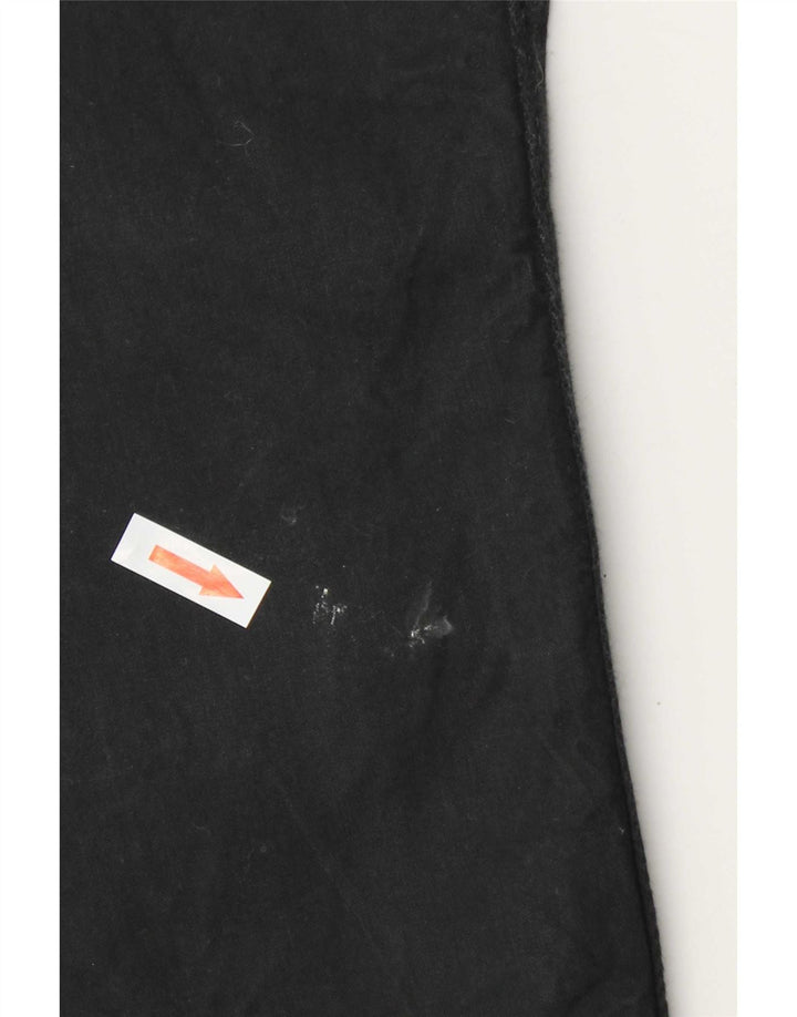 Marks & Spencer Womens Regular Trousers UK 16 W38 L29 Black Cotton