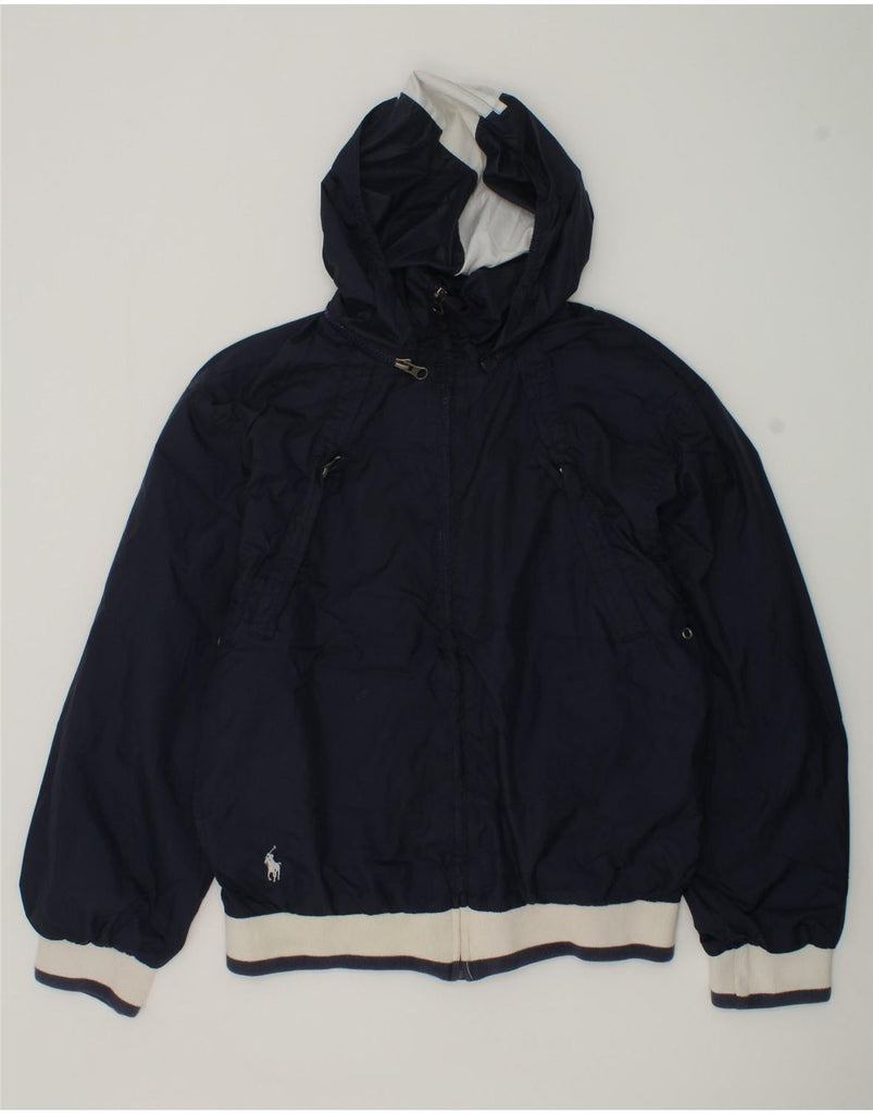 POLO RALPH LAUREN Boys Hooded Rain Jacket 12-13 Years Medium Navy Blue | Vintage Polo Ralph Lauren | Thrift | Second-Hand Polo Ralph Lauren | Used Clothing | Messina Hembry 