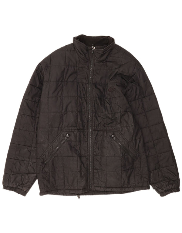 Quiksilver Mens Quilted Jacket UK 40 Large Black