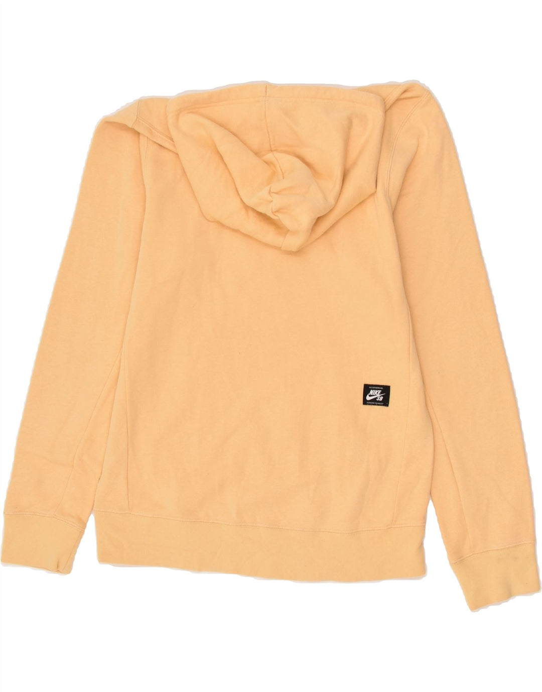 NIKE Mens Graphic Hoodie Jumper Small Yellow Vintage Nike and Second-Hand Nike from Messina Hembry 