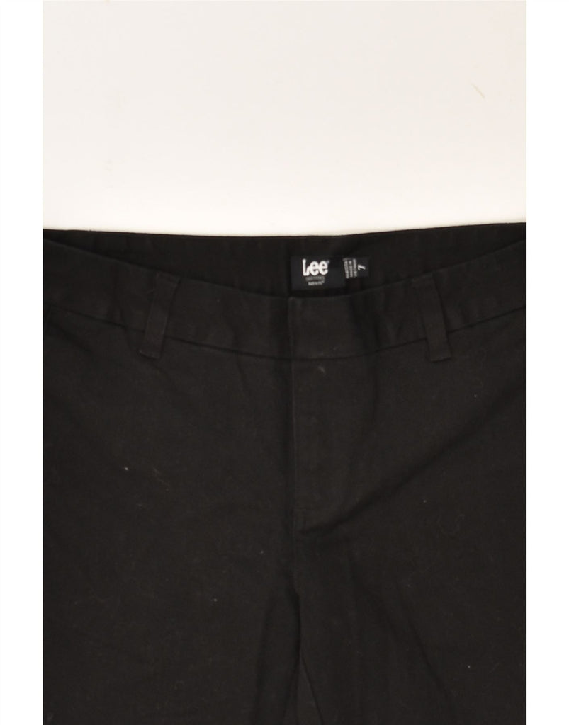 LEE Womens Chino Shorts US 8 Medium W30 Black | Vintage Lee | Thrift | Second-Hand Lee | Used Clothing | Messina Hembry 