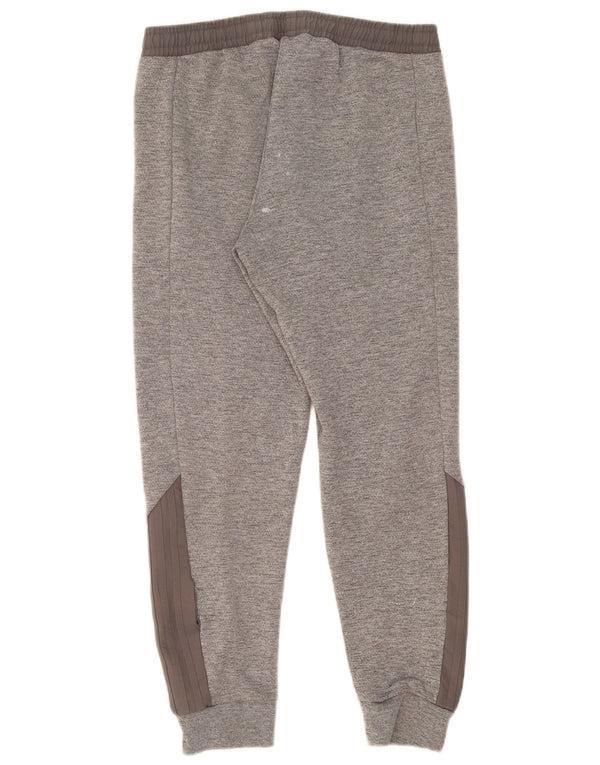 Adidas Mens Tracksuit Trousers Joggers Medium Grey Colourblock Polyester
