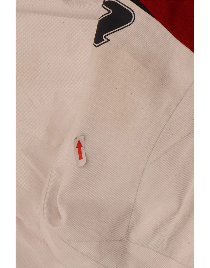 Lotto Mens Graphic Full Tracksuit 2XL White Colourblock Polyester