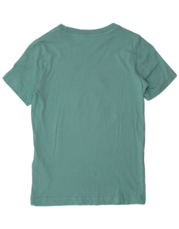Nike Boys Graphic T-Shirt Top 8-9 Years Small Turquoise Cotton